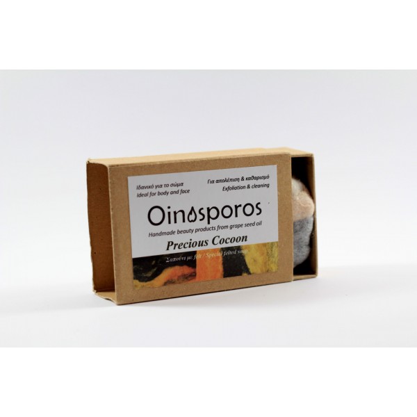 "Precious Cocoon" Σαπούνι για Απαλή Απολέπιση OINOSPOROS 90g